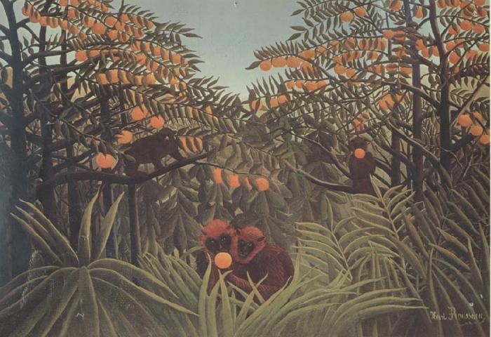 Henri Rousseau Monkeys in the Virgin Forest oil painting image